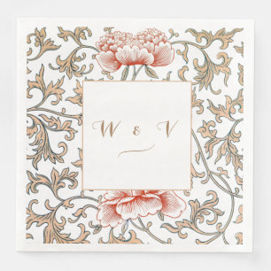 Serviette En Papier Ornement floral vintage par Owen Jones