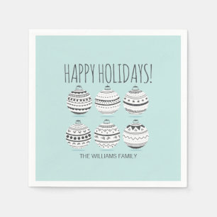 Serviette En Papier Ornements de Noël Papier de Vacances Napkin
