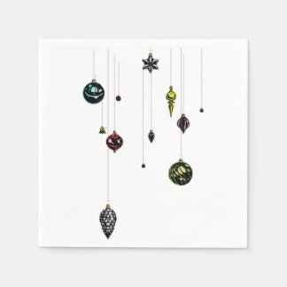 Serviette En Papier Ornements de Noël vintage 31