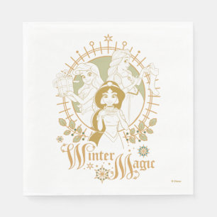 Serviette En Papier Ornements Disney Princess Magie hivernale