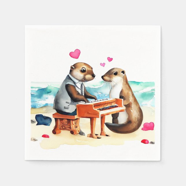 Serviette En Papier Otter (Devant)