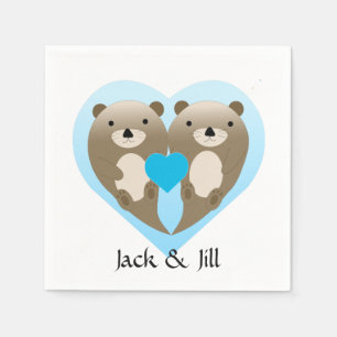 Serviette En Papier Otter Love