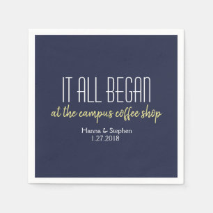 Serviette En Papier Où tout a commencé l'histoire d'amour
