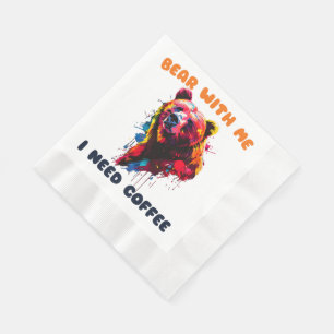 Serviette En Papier Ours