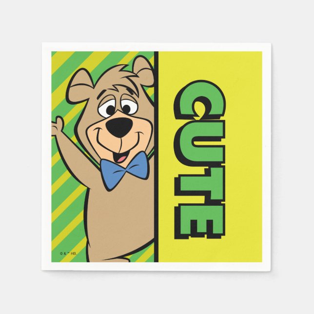 Serviette En Papier Ours Boo-Boo mignon (Devant)