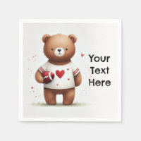 Ours en peluche de football pour la Saint-Valentin