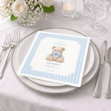 Ours en peluche pour Baby Shower & Ours à rayures 