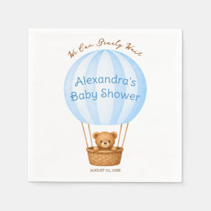 Serviette En Papier Ours en peluche pour la douche de bébé garçon dans
