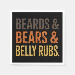 Serviette En Papier Ours Ours Belle Brouille LGBTQ Gay pride Ally