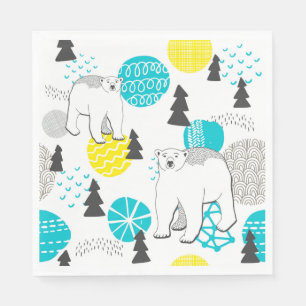 Serviette En Papier Ours polaire