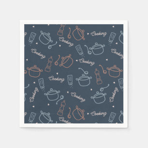 Serviette En Papier outils de cuisine de cuisine mignonne motif