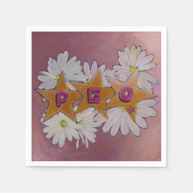 Serviette En Papier P.E.O. Sisterhood (Devant)