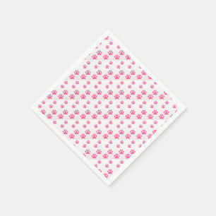Serviette En Papier Pailles Roses - Papier à Cocktail Standard Napkins