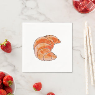 Serviette En Papier pain aux croissants bruns