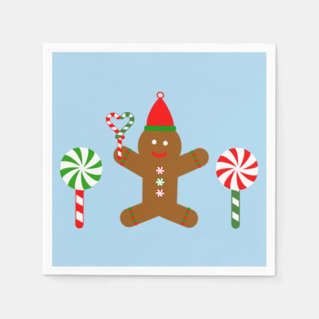 Serviette En Papier Pain d'épices homme #1 Naples (Devant)