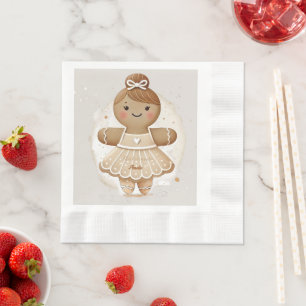 Serviette En Papier pain d'épices personnifié Ballerina Napkin