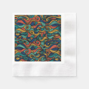 Serviette En Papier Paisley haché
