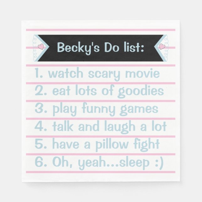 Serviette En Papier Pajama rose Llama Joueur de fête d'anniversaire (Devant)