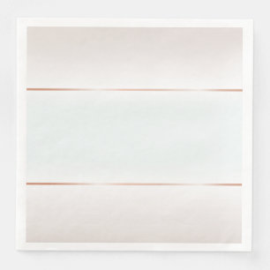 Serviette En Papier Pale Taupe Aqua Rose