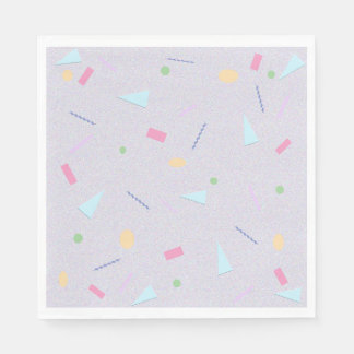 Serviette En Papier Pale violet 80s Imprimer Naples