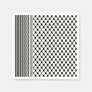 Serviette En Papier Palestinienne Hatta Keffiyeh Kufiya Folk (2 Motifs