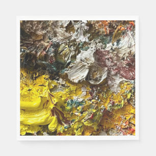 Serviette En Papier Palette de l'artiste #1