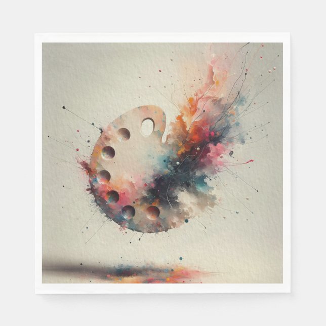 Serviette En Papier Palette of Creation Paper Napkin (Devant)