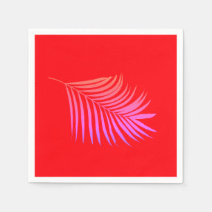 Serviette En Papier Palm Leaf Orange rose Mariage d'études d'anniversa