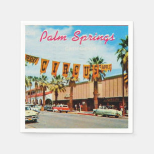 Serviette En Papier Palm Springs, Californie, vintage,