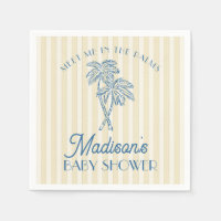 Palm Springs Jaune Baby shower de plage Pastel