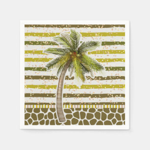 Serviette En Papier Palm Tree Tropical