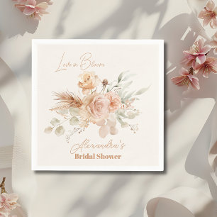 Serviette En Papier Pampas en laiton rose doux