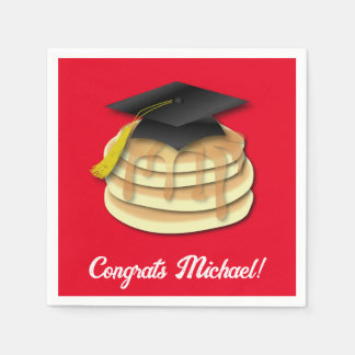 Serviette En Papier Pancake Brunch Graduation Party Invitation