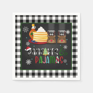 Serviette En Papier Pancakes & Pyjamas Noël Party Napkin - BB