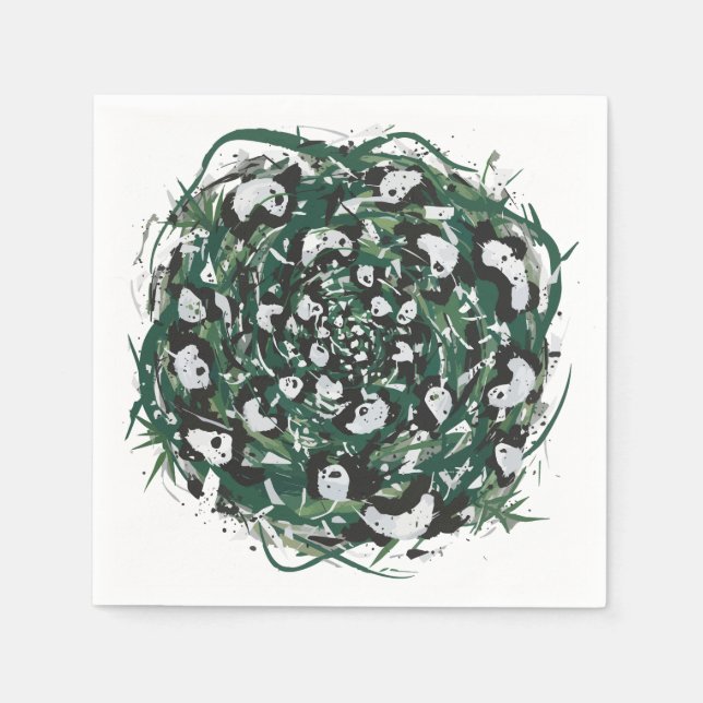 Serviette En Papier Panda-monium (Devant)