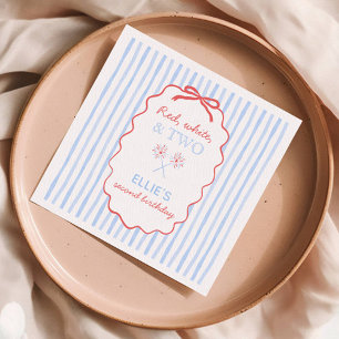 Serviette En Papier Panier 4 juillet serviettes d'anniversaire