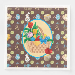 Serviette En Papier Panier de Pâques