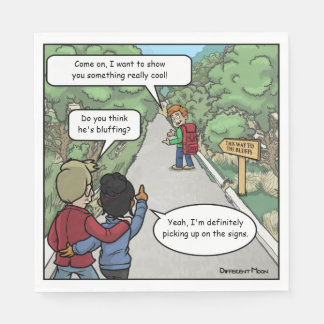 Serviette En Papier Paniers de fête Funny Bluffant