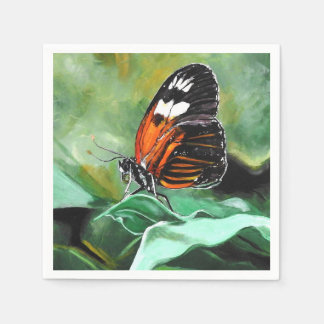 Serviette En Papier Paniers-repas - Conception papillon