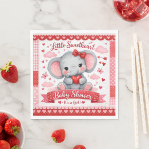 Serviette En Papier Panneau de bienvenue pour une baby shower éléphant