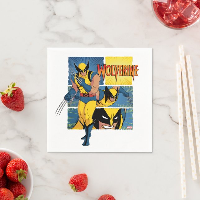Serviette En Papier Panneau de caractères Wolverine (En situation)