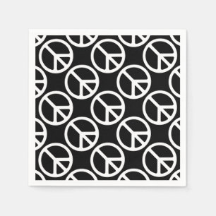 Serviette En Papier Panneau de paix