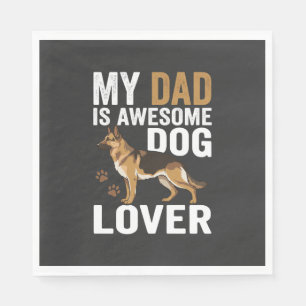 Serviette En Papier Papa amateur de chien est formidable
