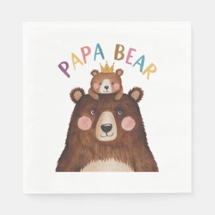 Serviette En Papier Papa Bear