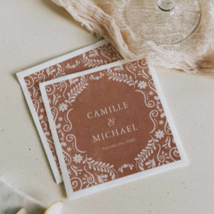Serviette En Papier Papel Picado Papier Mariage mexicain
