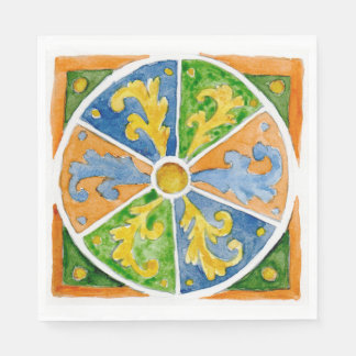 Serviette En Papier Paper napkins SCT_P7-1 Traditional Sicilian design