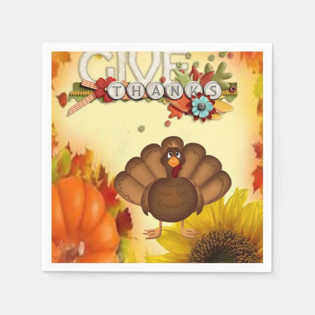 Serviette En Papier Papier (Devant)