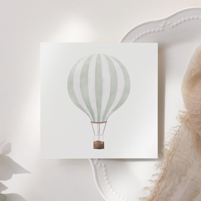 Serviette En Papier Papier à bulle à air chaud vert Napkin (Créateur téléchargé)