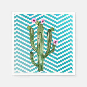 Serviette En Papier Papier à cocktails Napkin Boho Cactus Succulent Ca