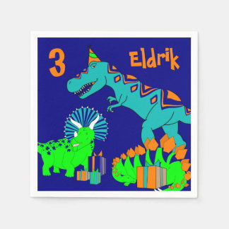 Serviette En Papier Papier à dinosaure